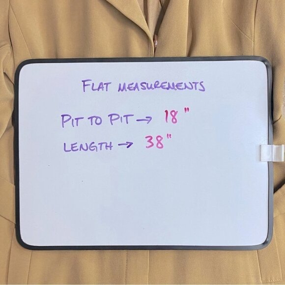 Vintage Rico Salandanan Tan Long Blazer Light Jacket M - Picture 7 of 14